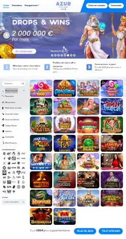 l'application et interface ROLL BLOCK CASINO