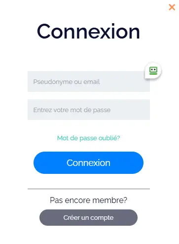 Connexion des membres du Roll Block Casino