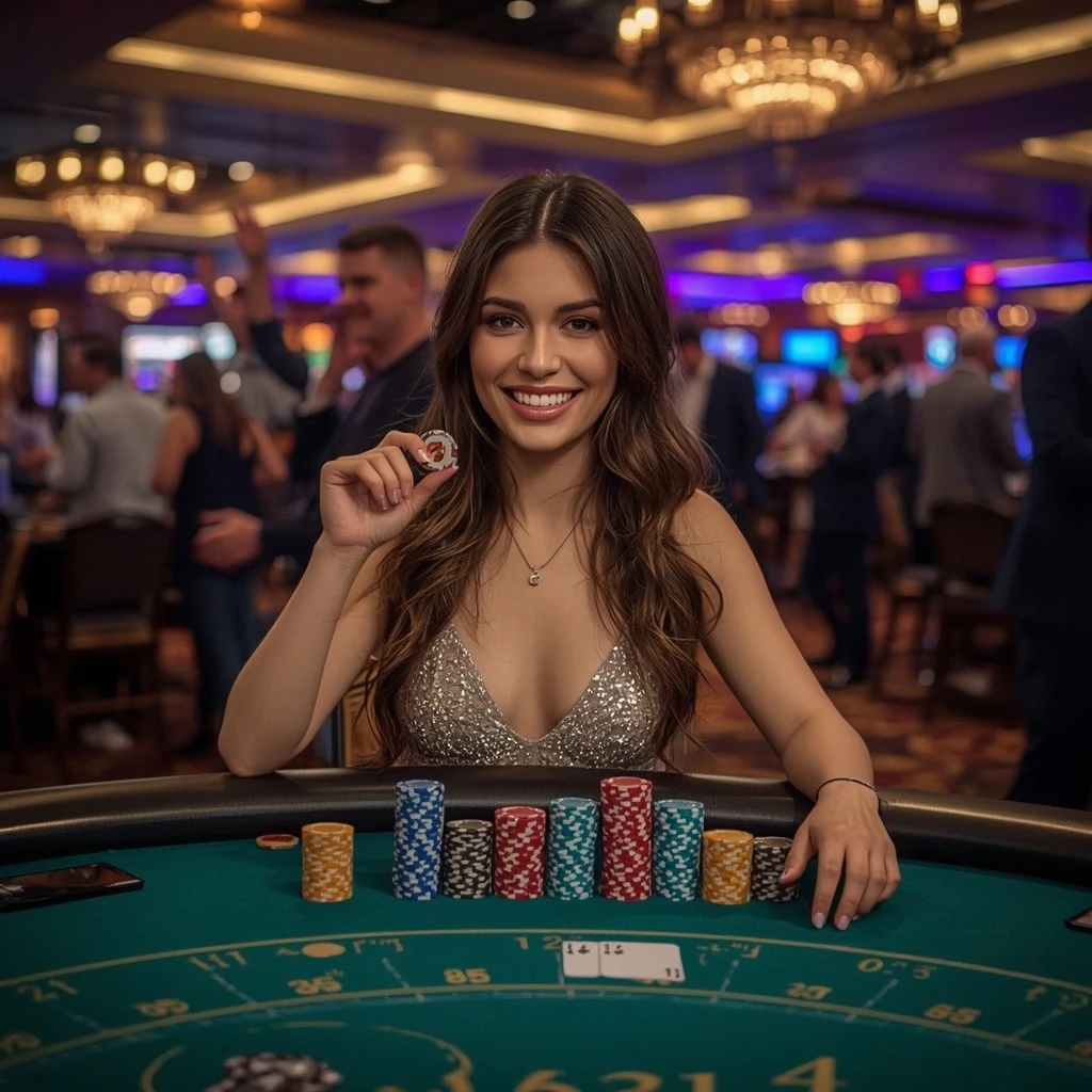 bonus dans les mains de l'homme au casino ROLL BLOCK CASINO