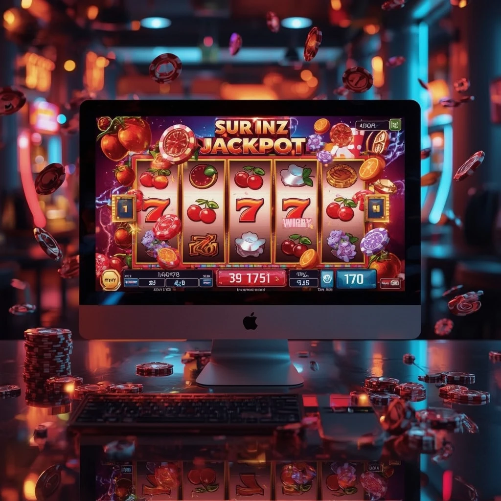 slots sur le moniteur Roll Block Casino